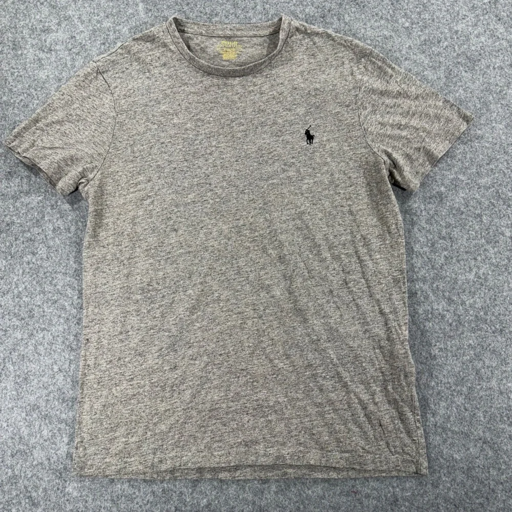 Polo Ralph Lauren Mens Custom Slim Fit T-Shirt Grey Heather Short Sleeve M